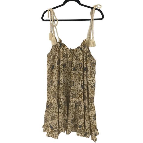 Ulla Johnson Trula Tie Shoulder Mini Dress Coverup In Citrus Size Medium - Picture 2 of 15